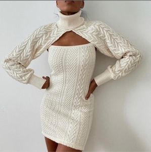 Zara dress and arm warmers